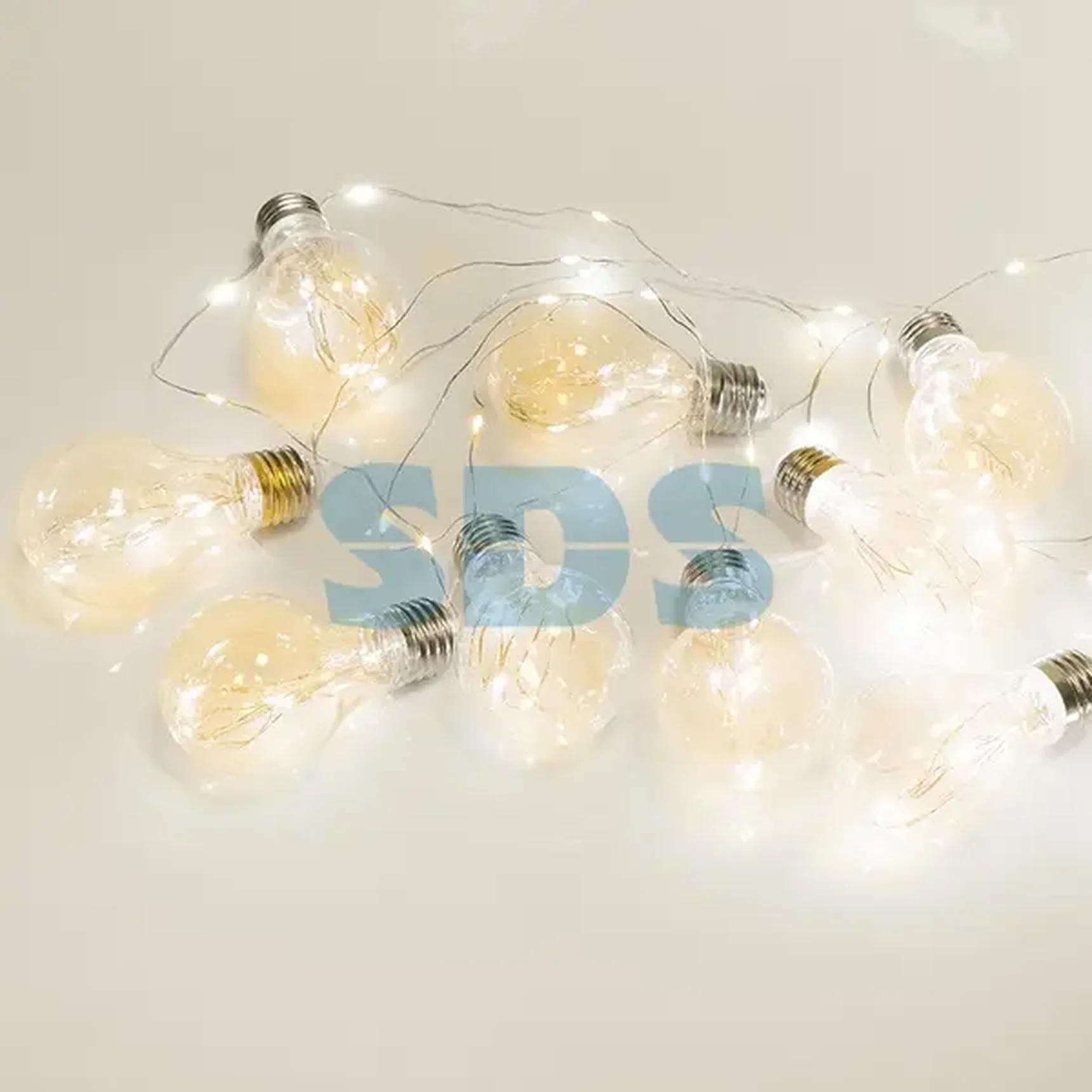 Гирлянда светодиодная "Ретро-лампы" , 3 м, ТЕПЛЫЙ БЕЛЫЙ