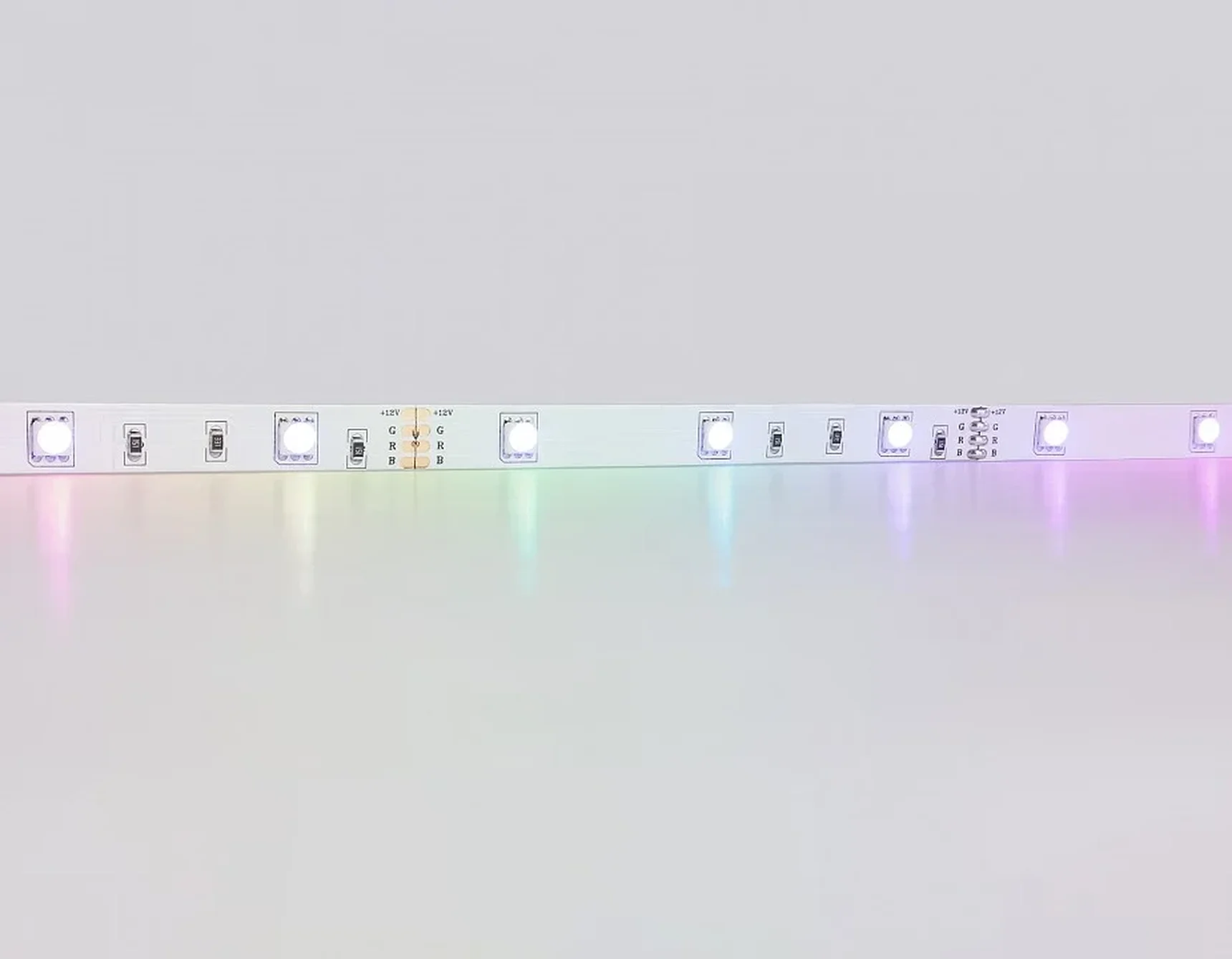 Комплект светодиодной ленты RGB GS2401 5050 30Led/ 7.2W m/ 12V IP20 RGB/ 5000*10*1.87mm/ кратность резки 100mm