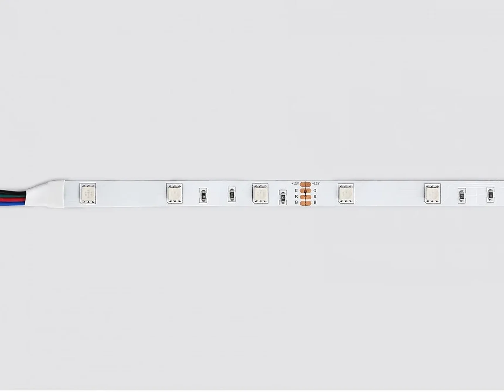 Комплект светодиодной ленты RGB GS2401 5050 30Led/ 7.2W m/ 12V IP20 RGB/ 5000*10*1.87mm/ кратность резки 100mm