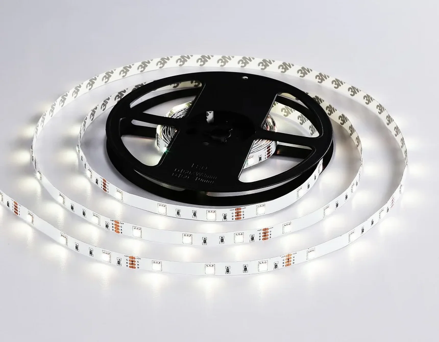 Комплект светодиодной ленты RGB GS2401 5050 30Led/ 7.2W m/ 12V IP20 RGB/ 5000*10*1.87mm/ кратность резки 100mm
