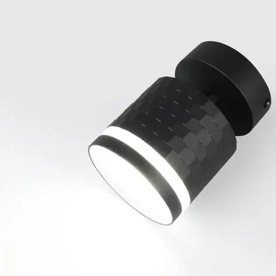 Спот на основании GWL-GX53-M-IP20 Одинарный Черный С боковым рассеивателем Кирпич