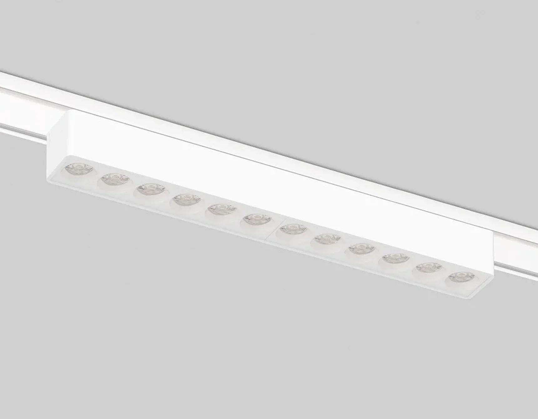 Светильник светодиодный трековый для шинопровода Magnetic Ultra Slim GV1407 WH белый IP20 12W 4200K 48V 24° 230*26*24