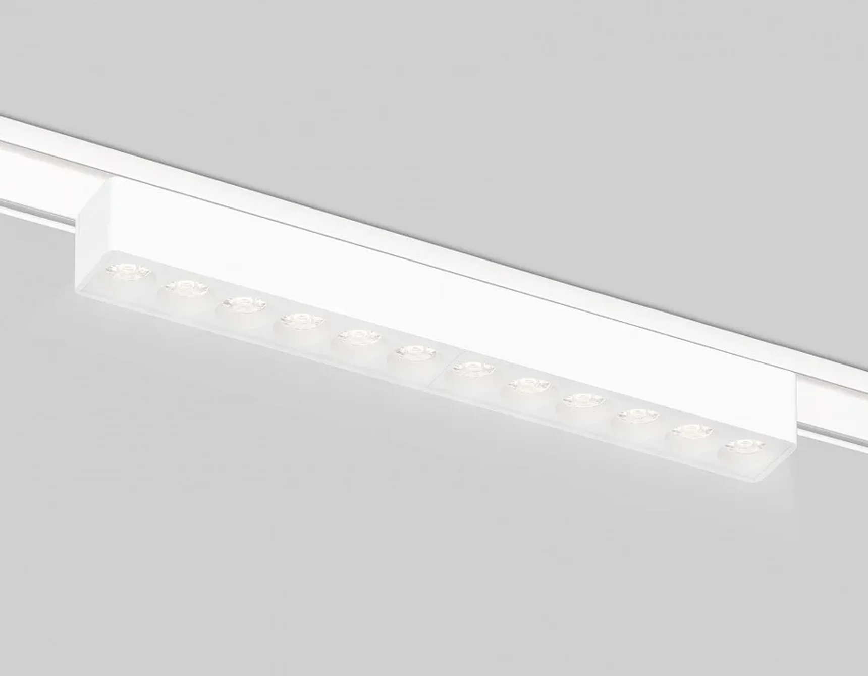 Светильник светодиодный трековый для шинопровода Magnetic Ultra Slim GV1407 WH белый IP20 12W 4200K 48V 24° 230*26*24