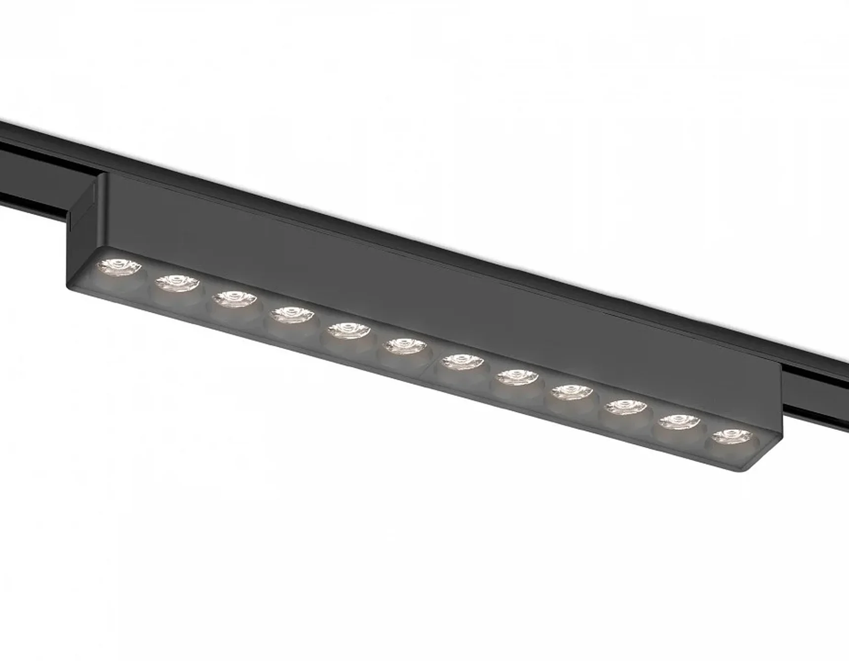 Светильник светодиодный трековый для шинопровода Magnetic Ultra Slim GV1409 BK черный IP20 12W 4200K 48V 24° 230*26*24