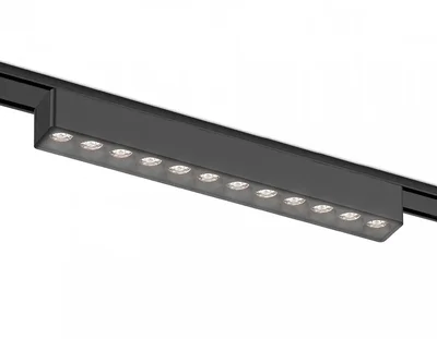 Светильник светодиодный трековый для шинопровода Magnetic Ultra Slim GV1409 BK черный IP20 12W 4200K 48V 24° 230*26*24
