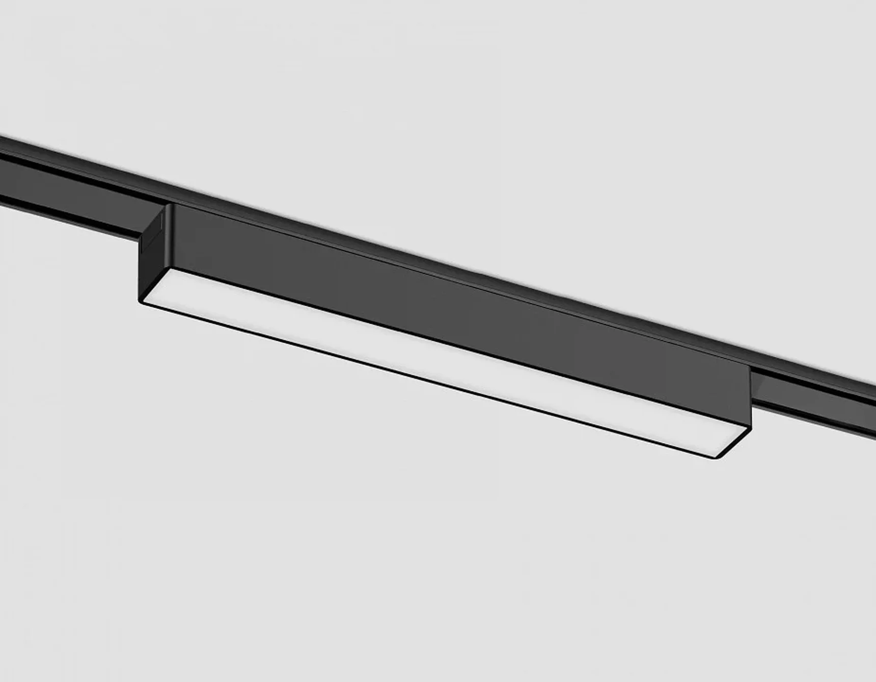 Светильник светодиодный трековый для шинопровода Magnetic Ultra Slim GV1449 BK черный IP20 10W 4200K 48V 230*26*24