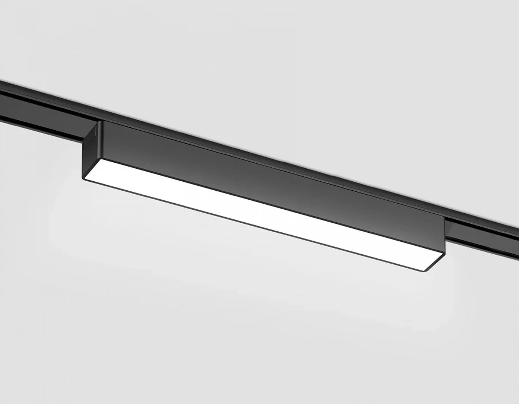 Светильник светодиодный трековый для шинопровода Magnetic Ultra Slim GV1449 BK черный IP20 10W 4200K 48V 230*26*24