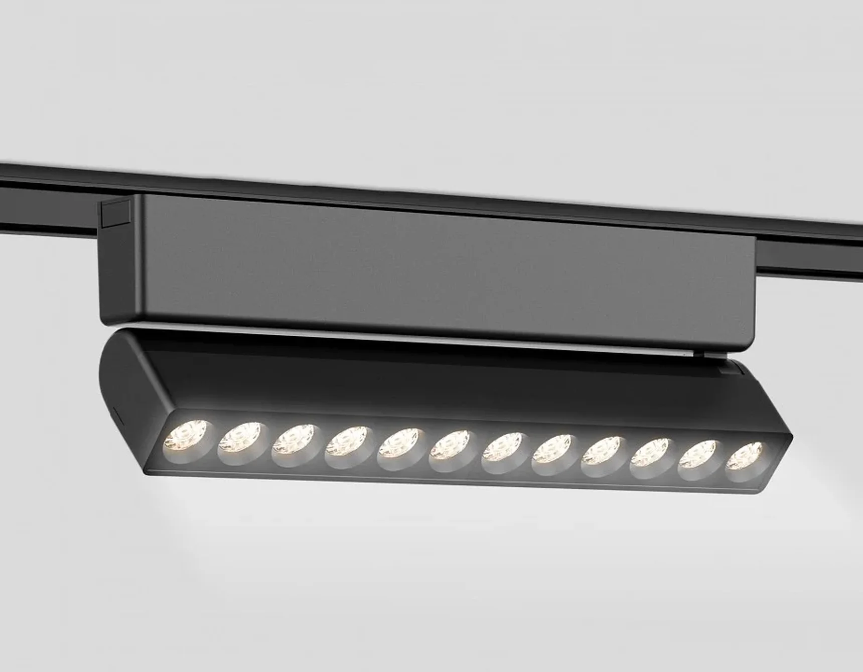 Светильник светодиодный трековый для шинопровода Magnetic Ultra Slim GV1474 BK черный IP20 12W 4200K 48V 24° 230*26*80