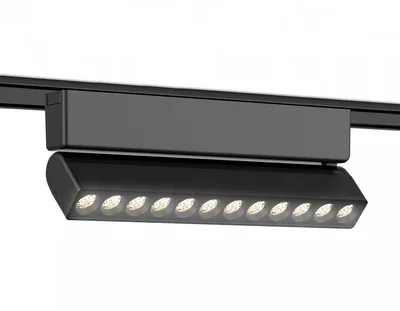 Светильник светодиодный трековый для шинопровода Magnetic Ultra Slim GV1474 BK черный IP20 12W 4200K 48V 24° 230*26*80