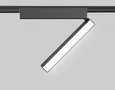 Светильник светодиодный трековый для шинопровода Magnetic Ultra Slim GV1486 BK черный IP20 10W 4200K 48V 230*26*80