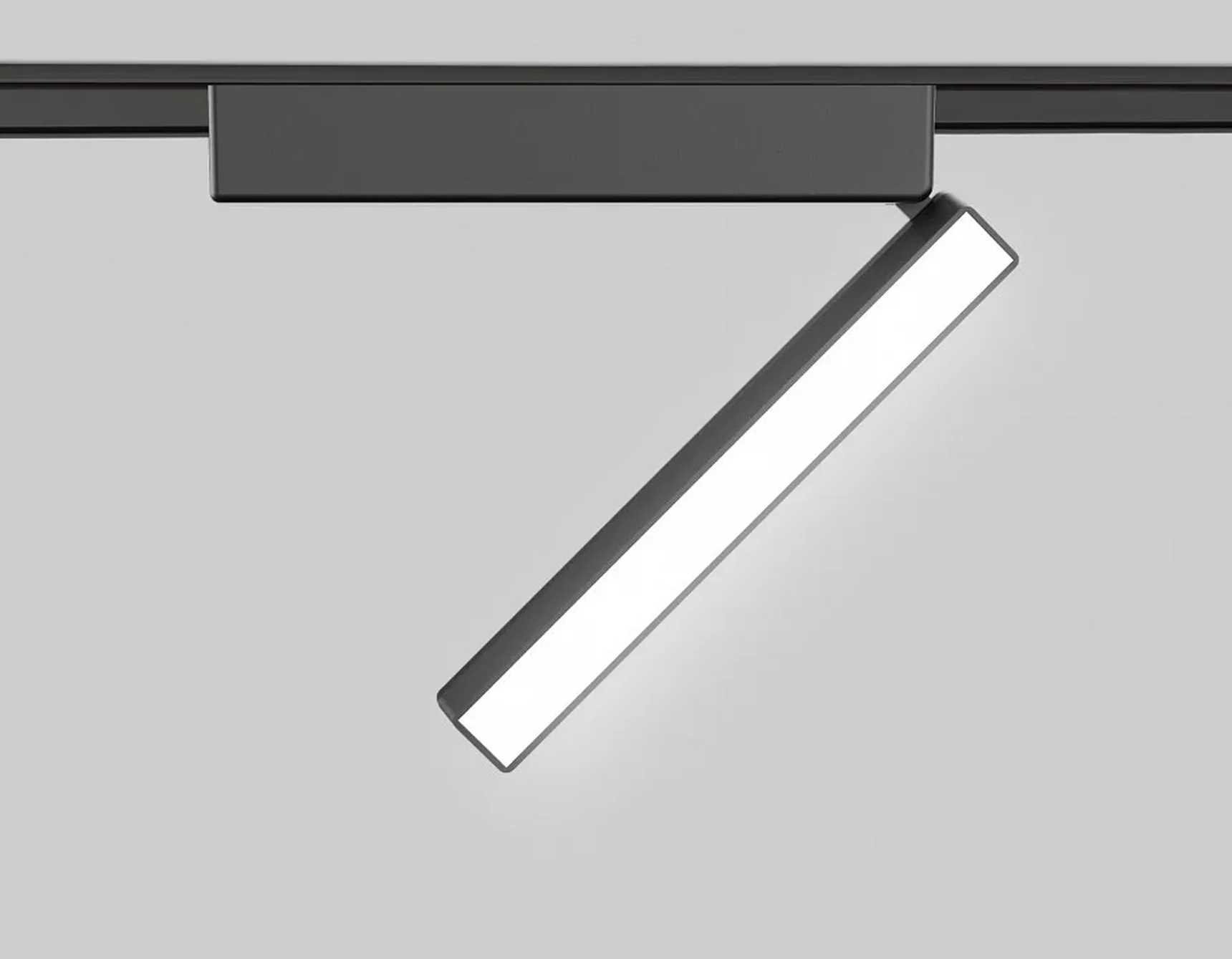 Светильник светодиодный трековый для шинопровода Magnetic Ultra Slim GV1486 BK черный IP20 10W 4200K 48V 230*26*80