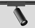 Светильник светодиодный трековый для шинопровода Magnetic Ultra Slim GV1522 BK черный IP20 18W 4200K 48V 24° D55*185