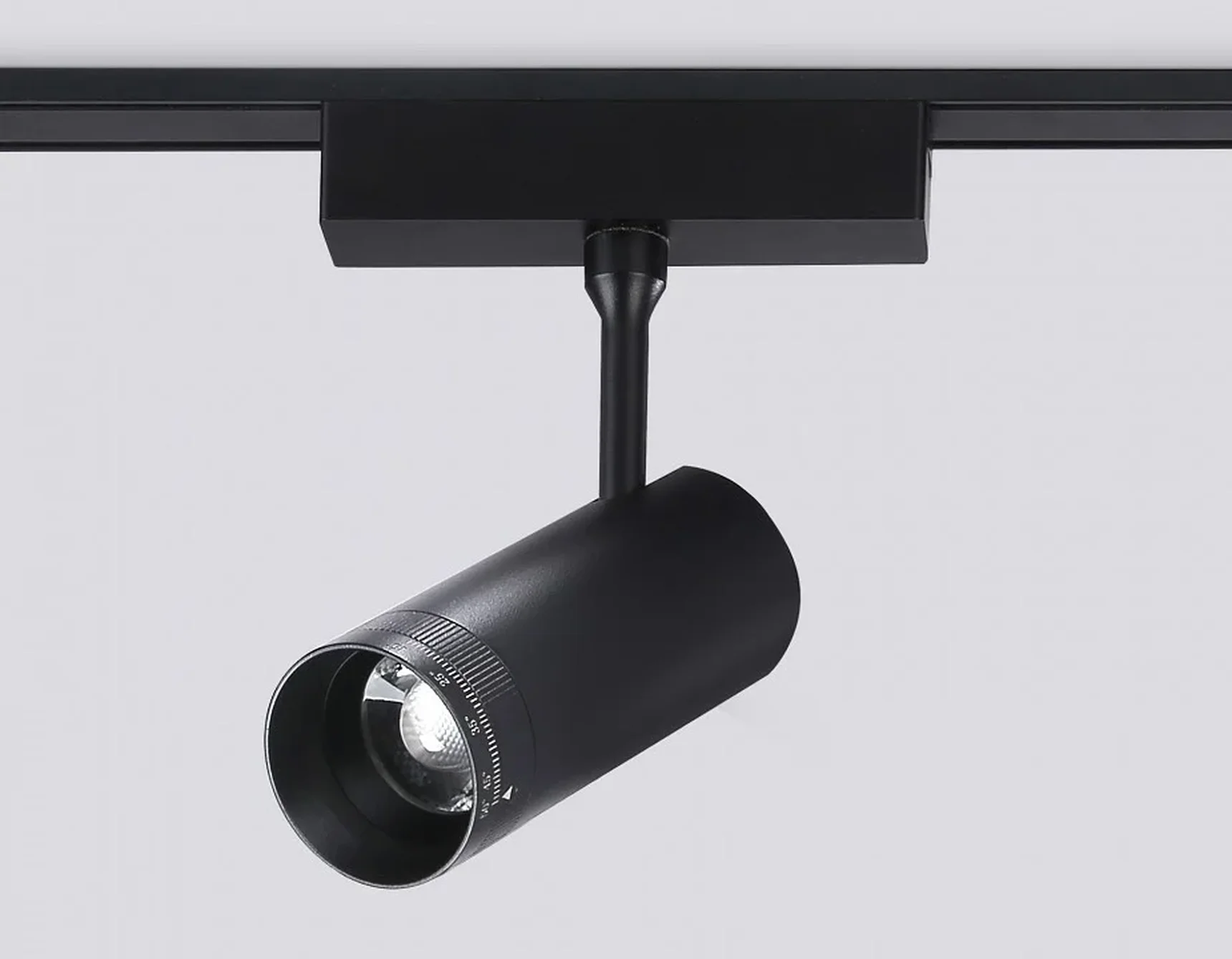 Светильник светодиодный трековый ZOOM для шинопровода Magnetic Ultra Slim GV1571 BK черный IP20 10W 4200K 48V 15-51° D55*185