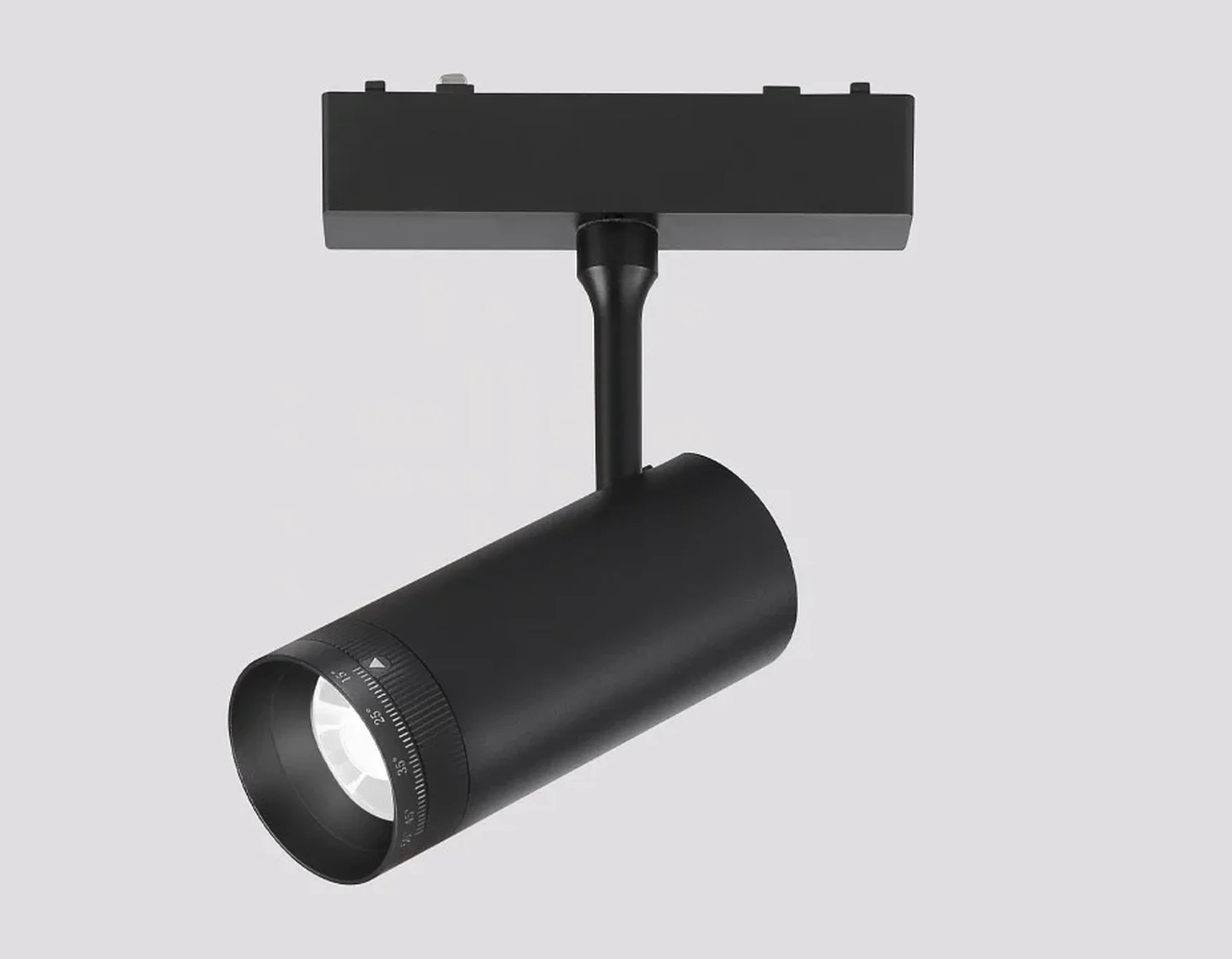 Светильник светодиодный трековый ZOOM для шинопровода Magnetic Ultra Slim GV1571 BK черный IP20 10W 4200K 48V 15-51° D55*185