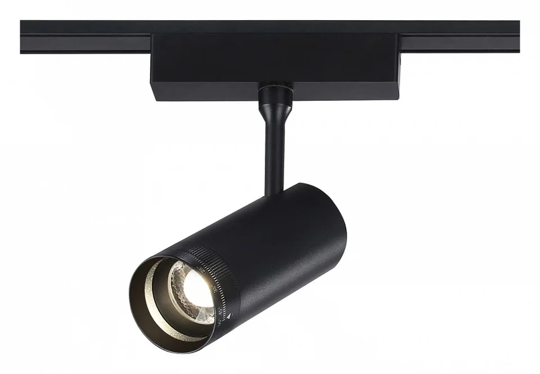 Светильник светодиодный трековый ZOOM для шинопровода Magnetic Ultra Slim GV1571 BK черный IP20 10W 4200K 48V 15-51° D55*185