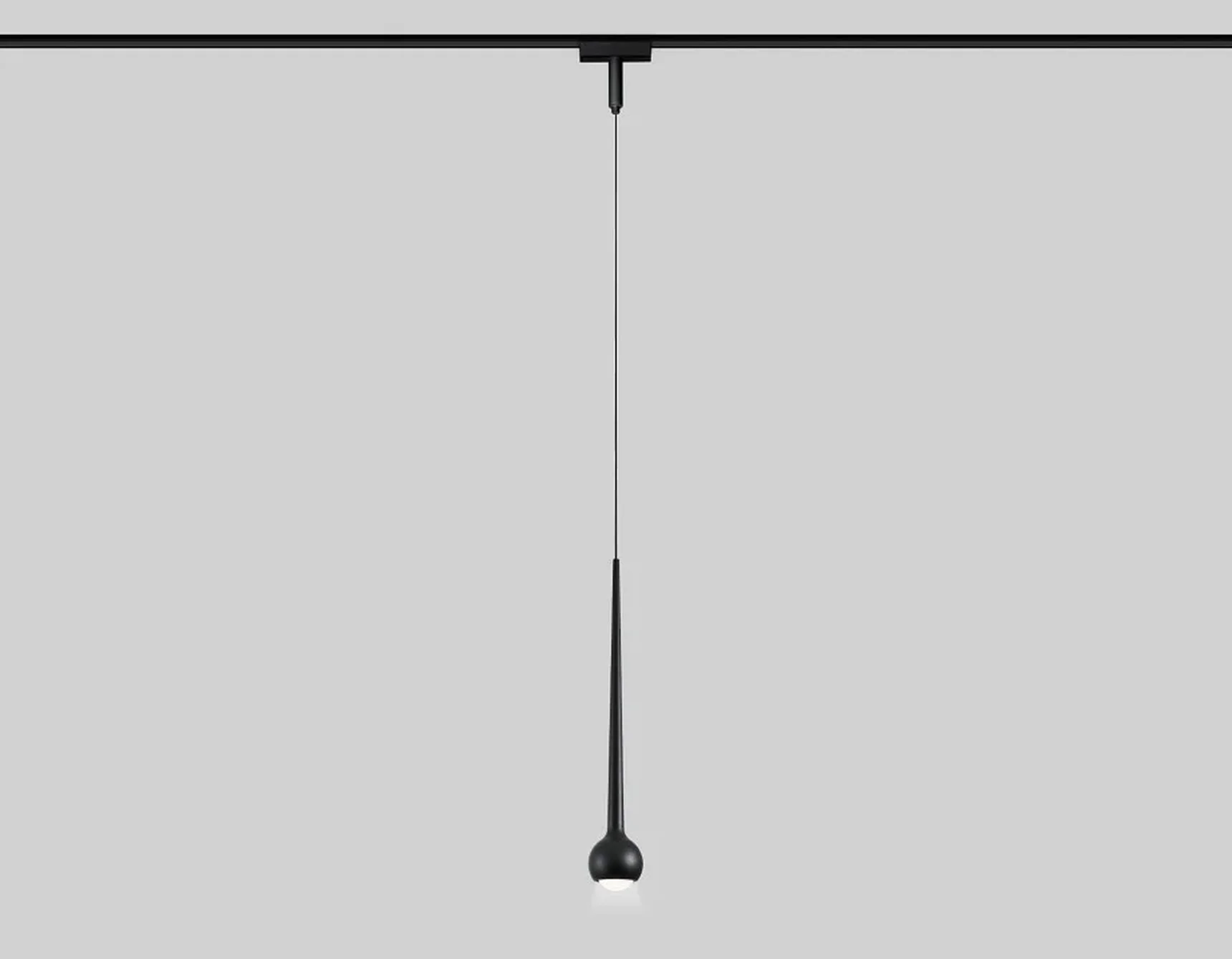 Светильник светодиодный трековый для шинопровода Magnetic Ultra Slim GV1644 BK черный IP20 9W 4200K 48V D75*1500