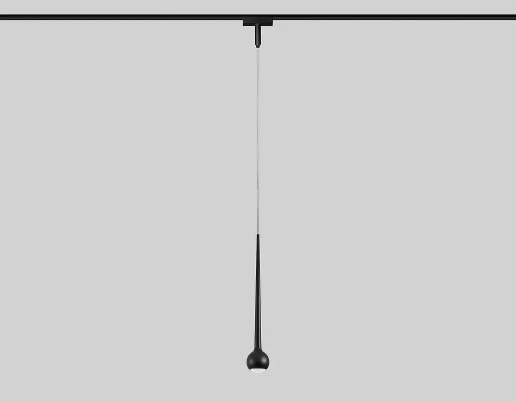 Светильник светодиодный трековый для шинопровода Magnetic Ultra Slim GV1644 BK черный IP20 9W 4200K 48V D75*1500