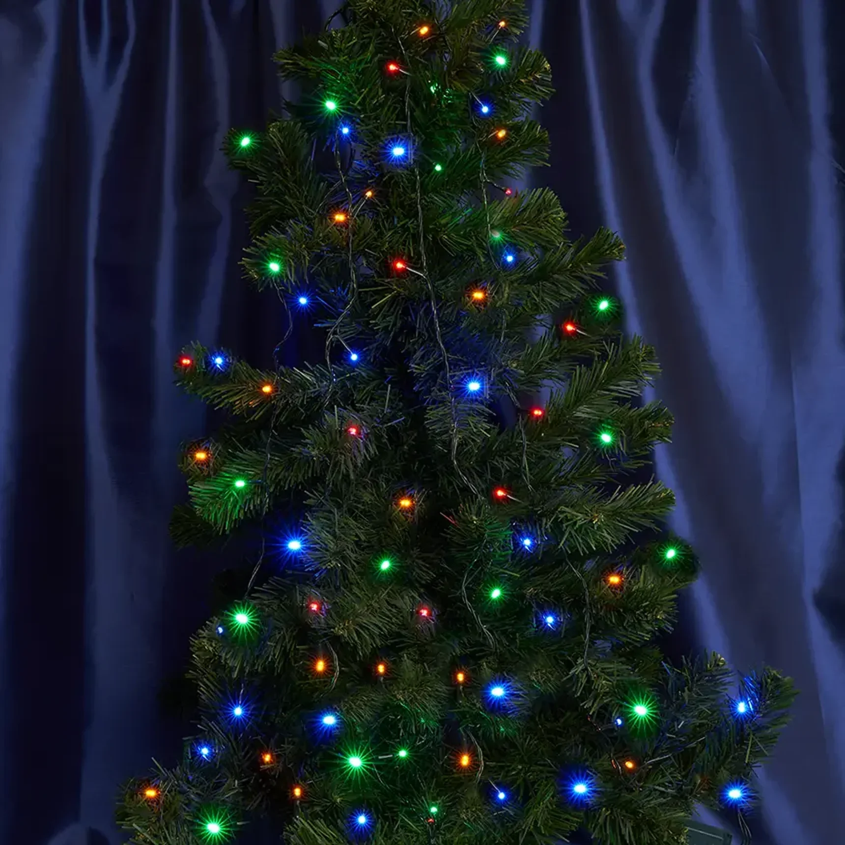 CL34 Гирлянда линейная, 100 LED мульти, с эффектом стробов, 10 м +1.5м черный шнур, IP65