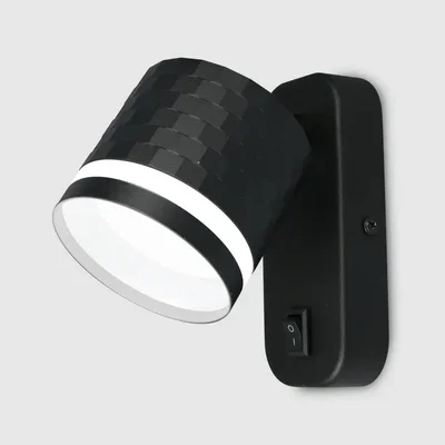 Бра GWL-GX53-M-IP20 Черный с боковым рассеивателем Кирпич