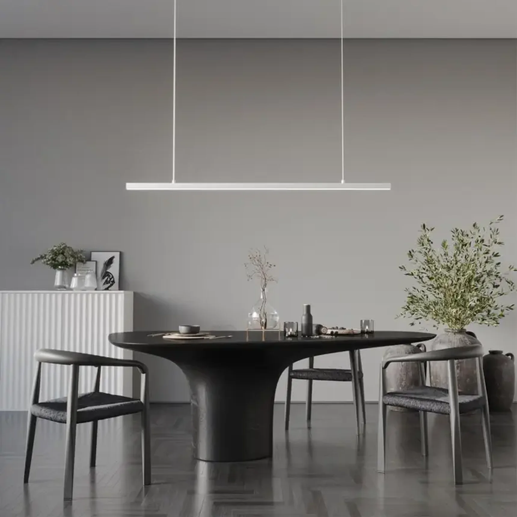 359441 OVER NT24 000 белый Светильник подвесной диммир. со сменой цв.темпер. (пульт ДУ/прилож. Smart Life) IP20 LED 48W 85-265V 3000-6000К SOTTO