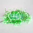 Гирлянда "Мишура LED" 6 м прозрачный ПВХ, 576 диодов, цвет ЗЕЛЁНЫЙ