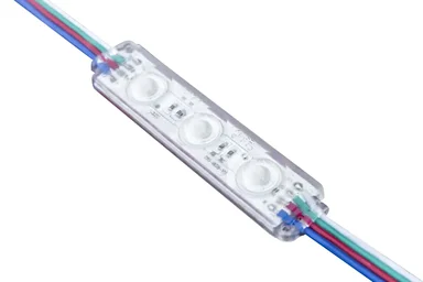 Герметичный светодиодный модуль 2835, 0.72 Ватт, 12 Вольт, IP67, KM-P3-RGB
