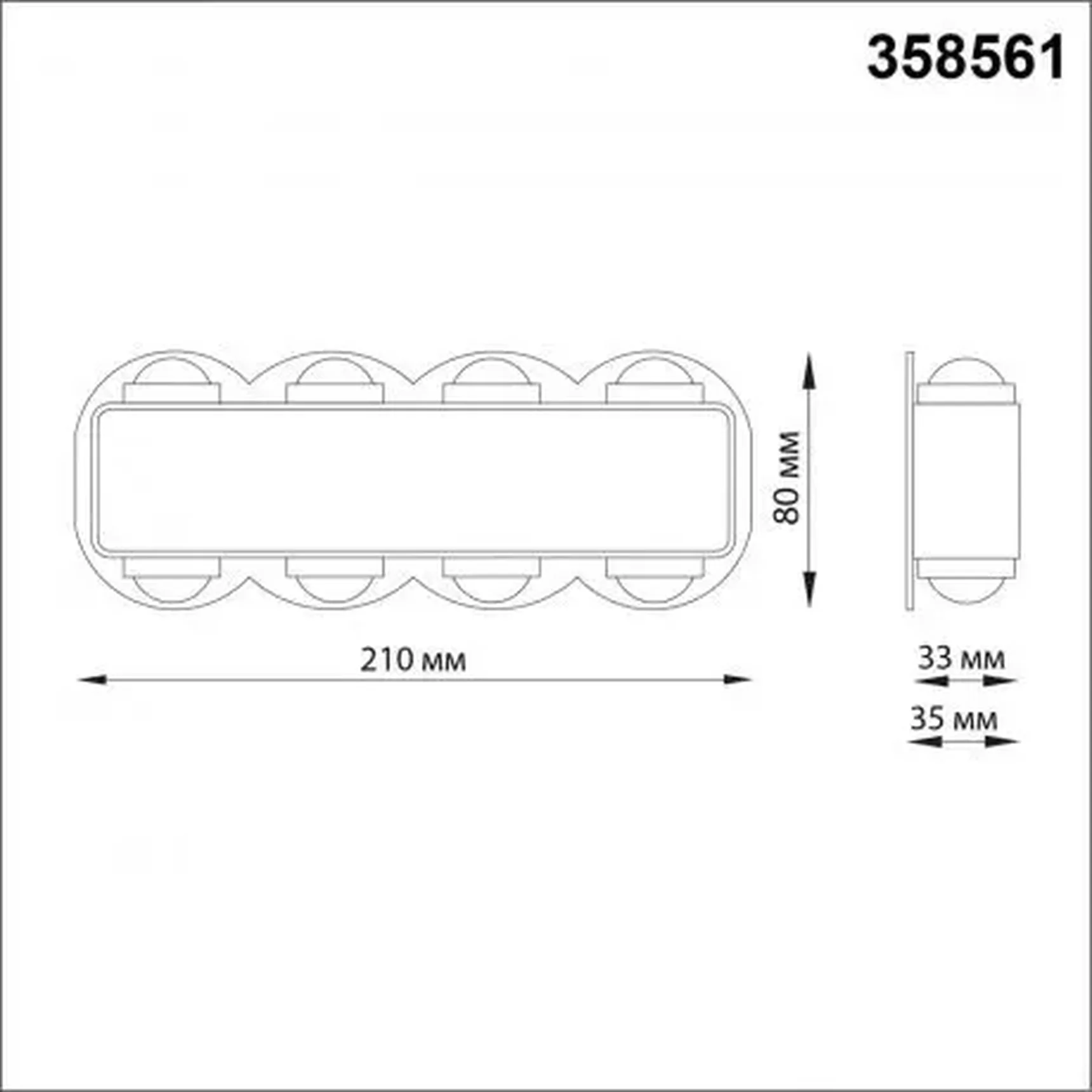 Ландшафтный настенный светильник Novotech CALLE 358561