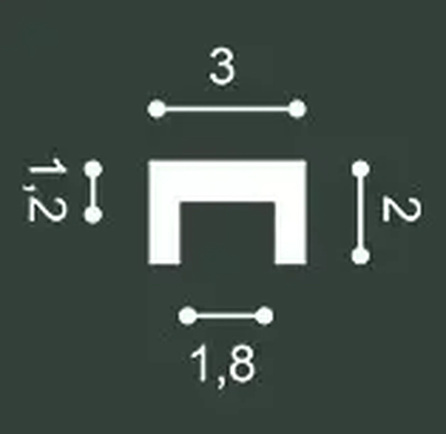 Профиль для подсветки CX190 U-PROFILE