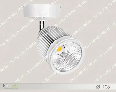 Светильник накладной поворотный FLED-PL 027.1 (ПОЛО 100)-42-4000К