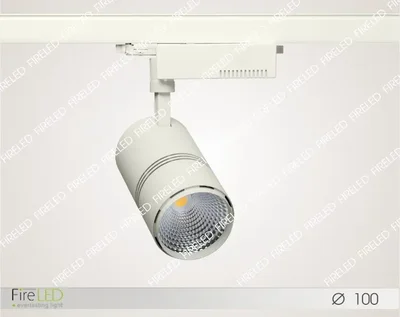 Трековый светодиодный светильник 220 Вольт, 50 Ватт, IP20, FLED-TL 066-50-2700К