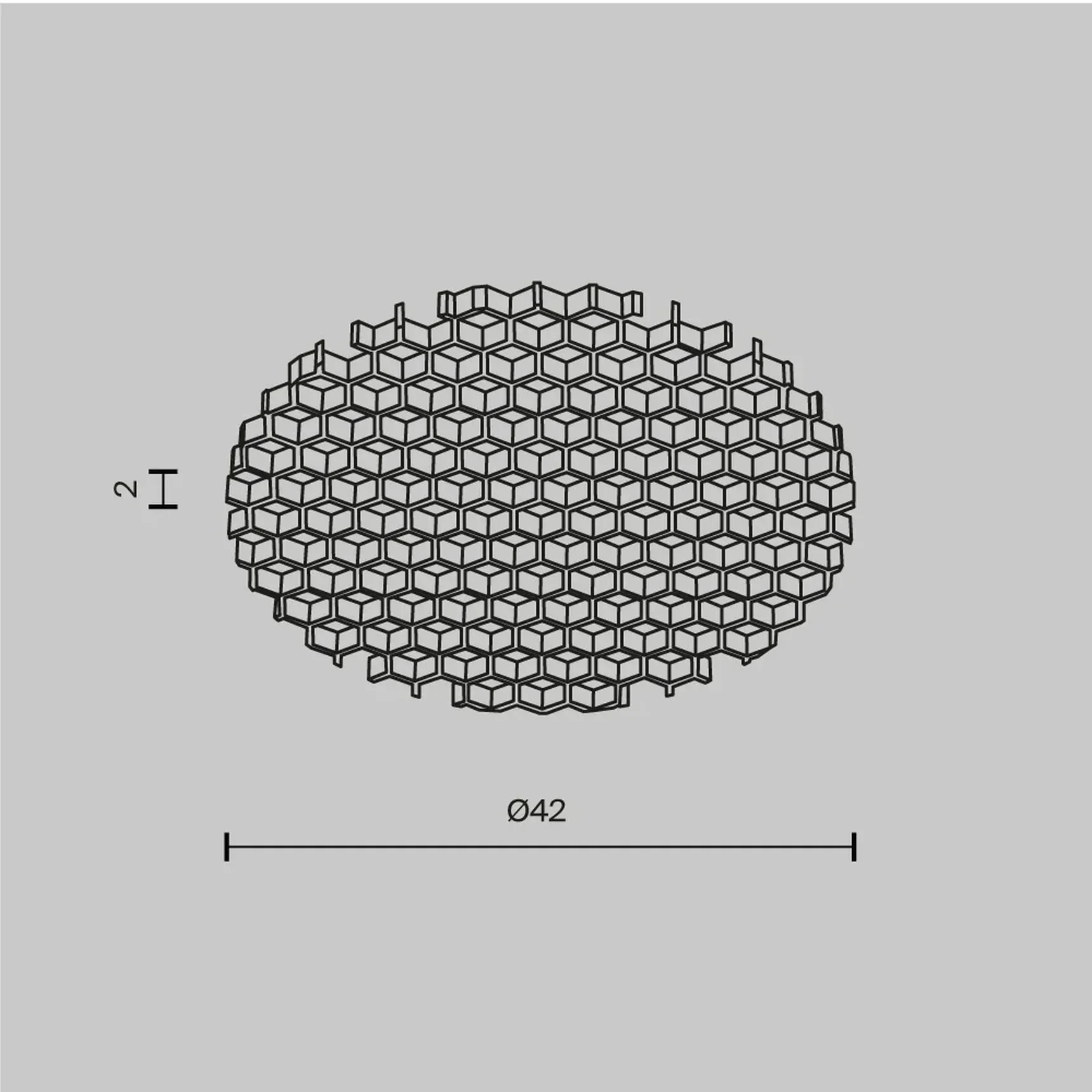 Антибликовый фильтр для светильников серии Dip 15Вт, HoneyComb001-D41.5