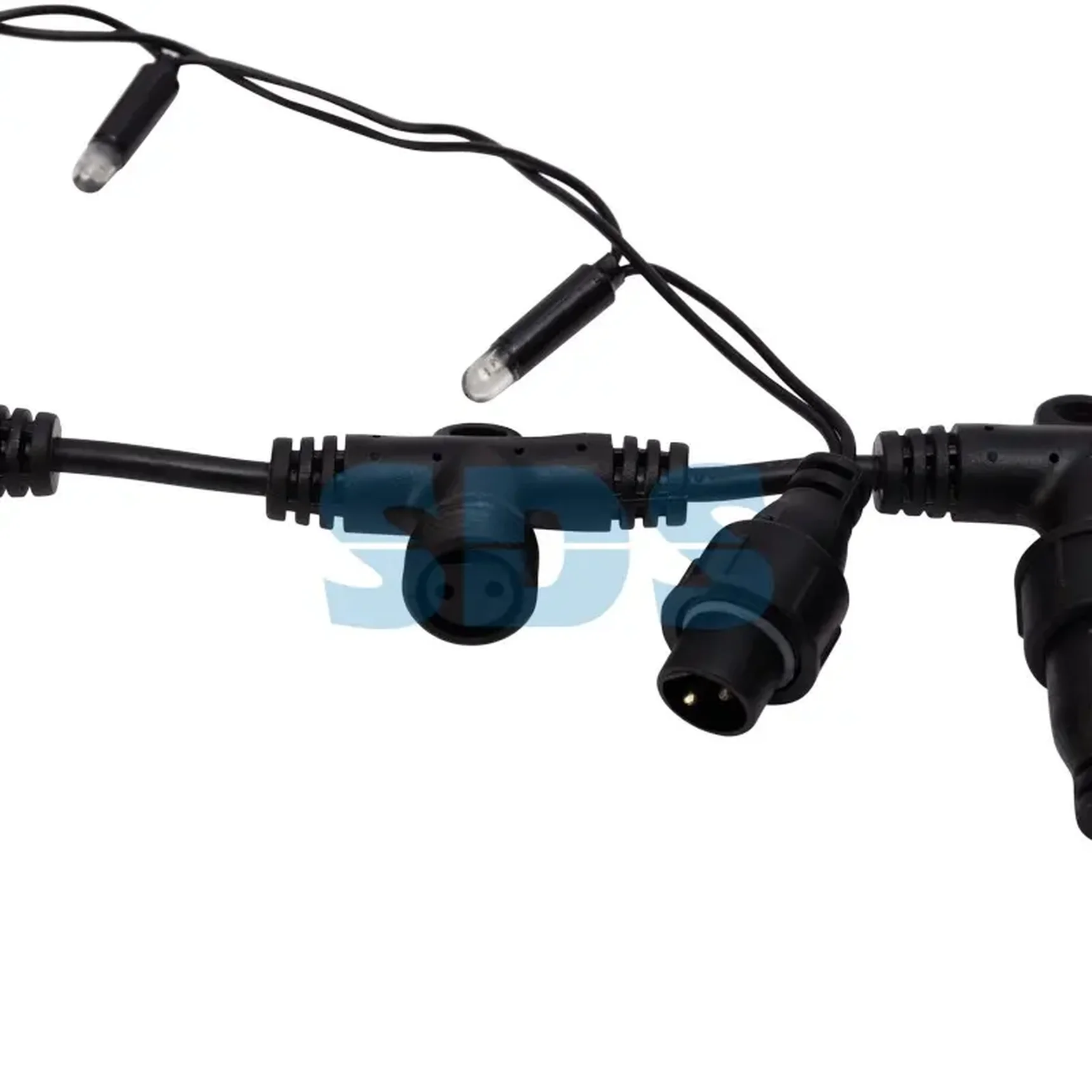 Гирлянда Светодиодный Дождь 2х3м, постоянное свечение, черный провод КАУЧУК, 230 В, диоды БЕЛЫЕ, 760 LED