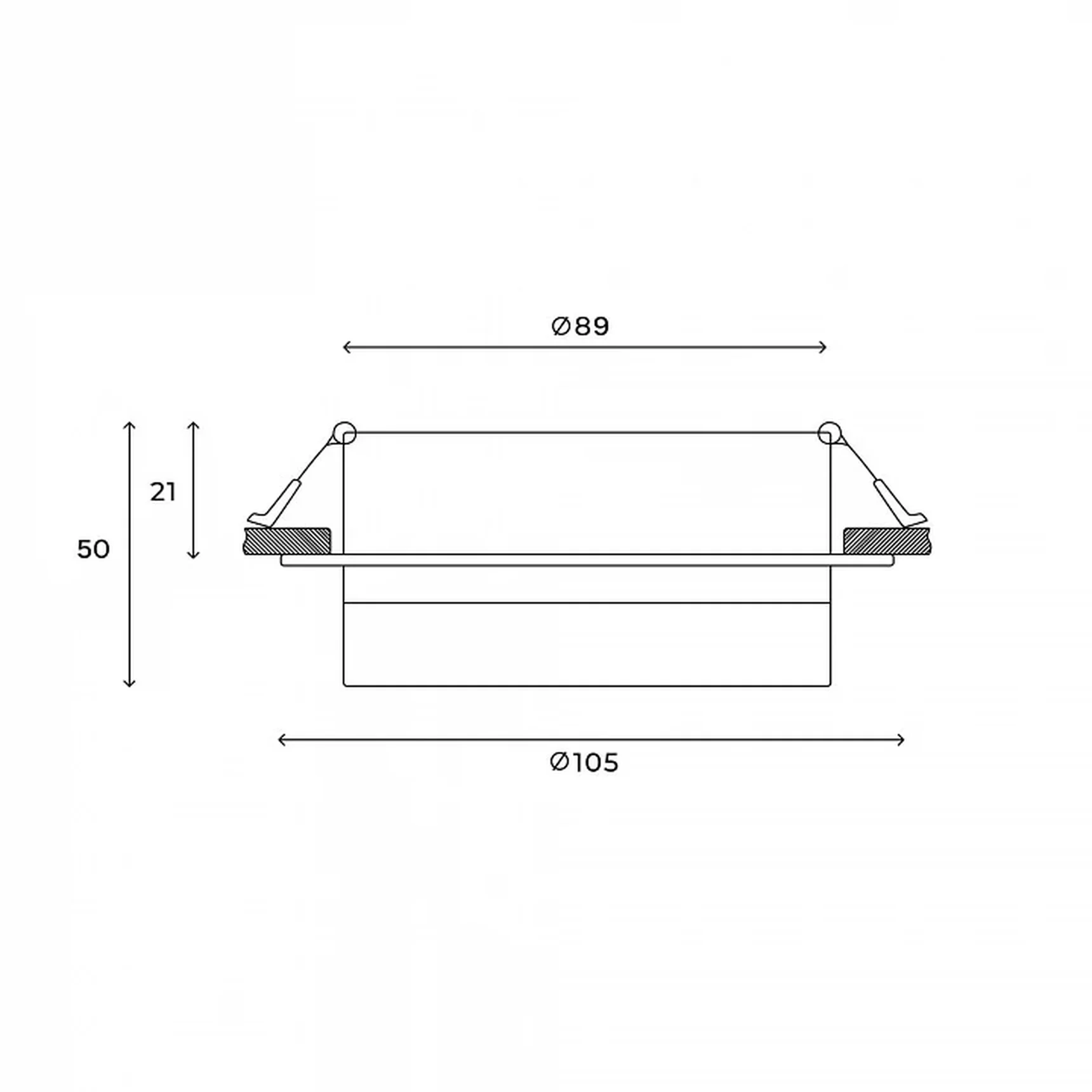 Встраиваемый светильник Hesby Lighting Nimbus HSBL_0129
