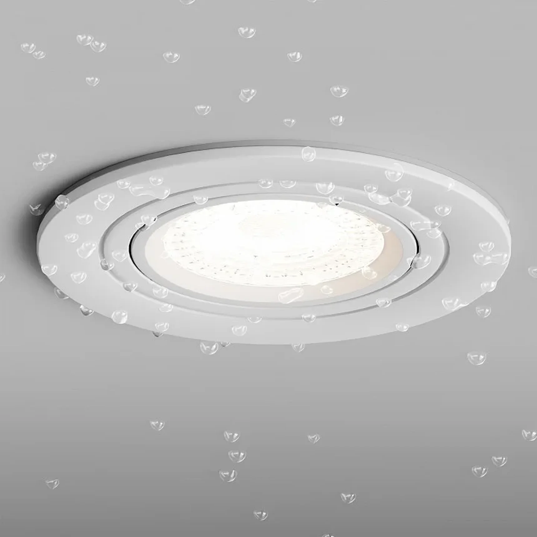 Встраиваемый светильник Aqua Breeze IP44, 35Вт, GU10, белый