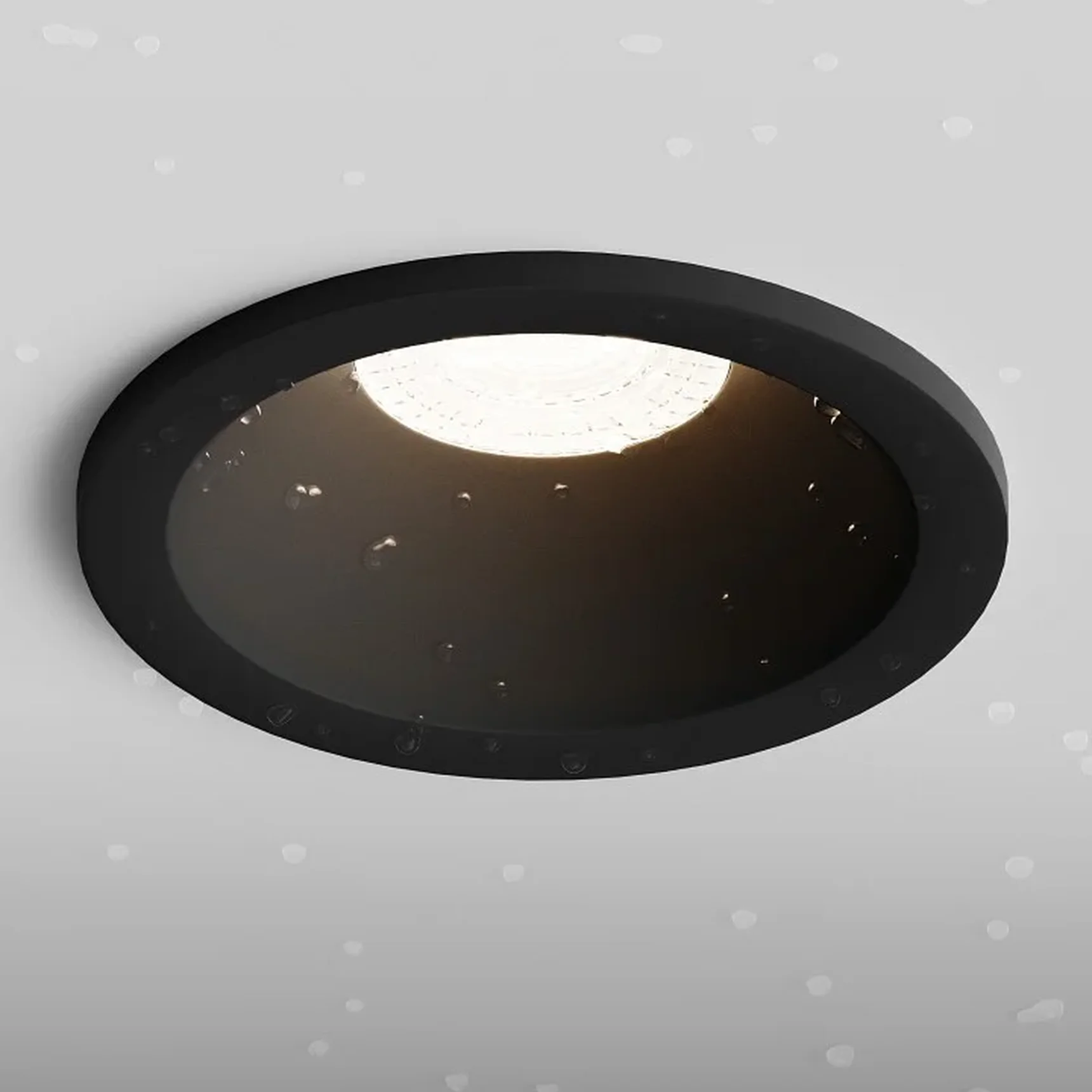 Встраиваемый светильник Nova IP44, 35Вт, GU10, чёрный