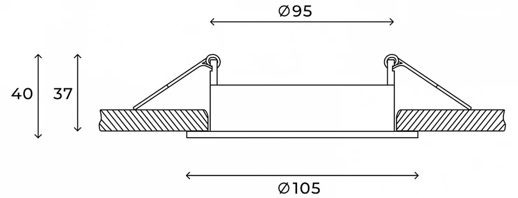 Встраиваемый светильник Hesby Lighting Core HSBL_0229