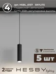 Трековая система со светильниками №12 однофазная накладная Skylite (220В, форма - прямая, 2м, 4000K), чёрная