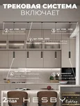 Трековая система со светильниками №12 однофазная встраиваемая Skylite (220В, форма - прямая, 2м, 4000K), чёрная