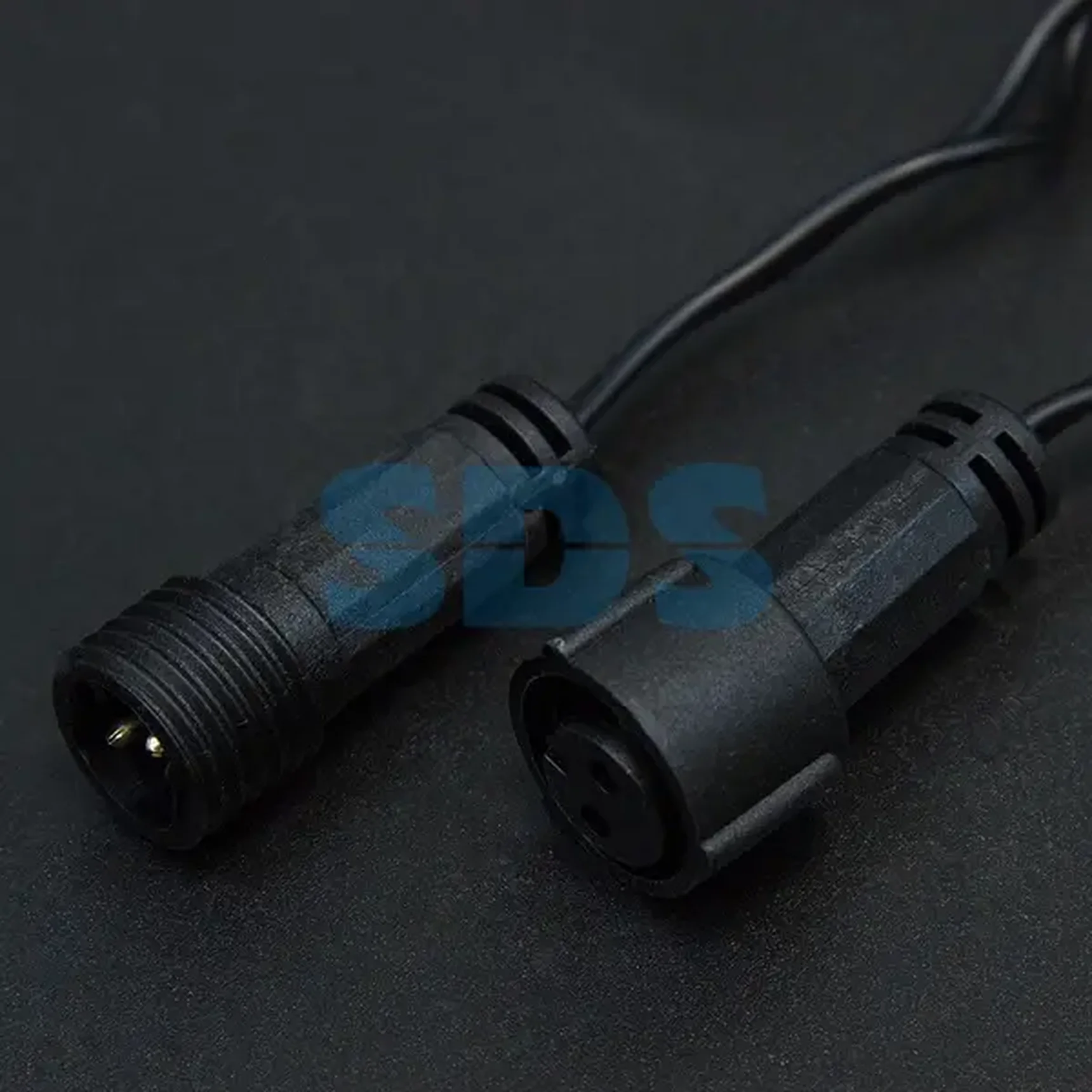 Гирлянда Нить 10м, постоянное свечение, черный ПВХ, 230В, цвет: Мультиколор