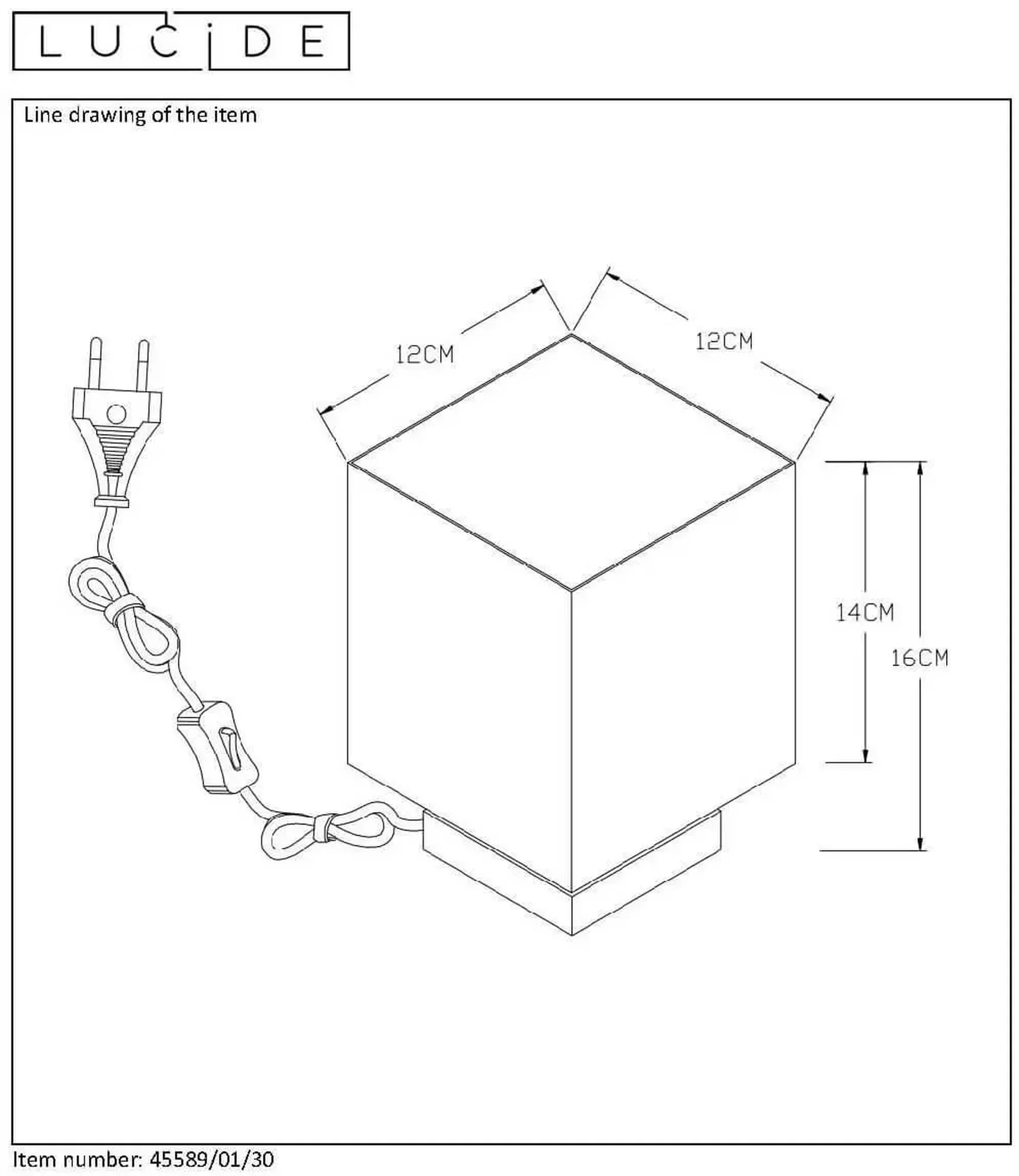 Настольная лампа Lucide Suzy 45589/01/30