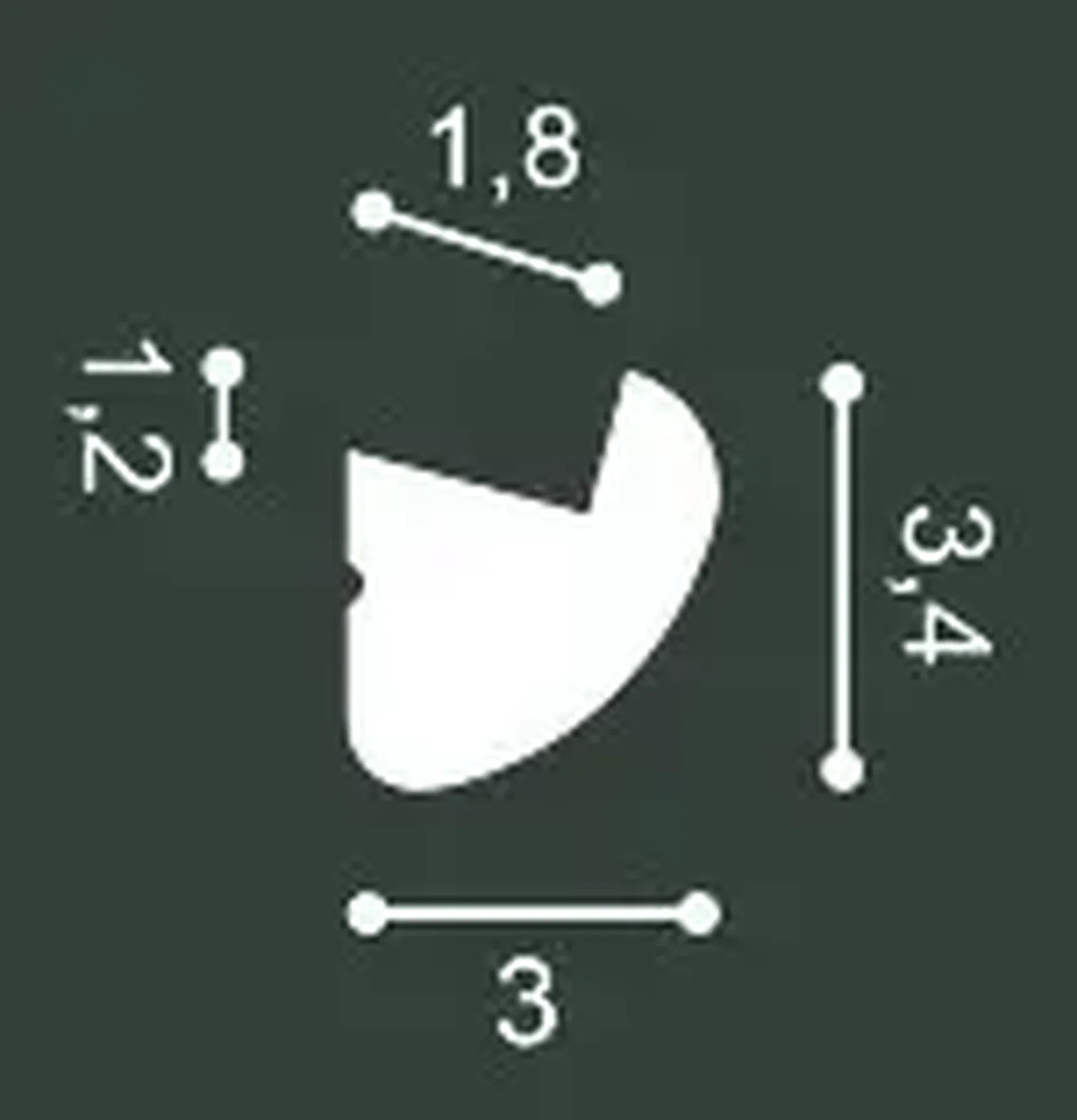 Профиль для верхней подсветки CX188