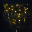 Бахрома (Айсикл) ALEDUS, 220 В, 3x0.9 м, белый провод, ПВХ, теплый белый, с мерцанием