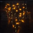Бахрома (Айсикл) ALEDUS, 220 В, 3x0.9 м, белый провод, теплый белый, без мерцания