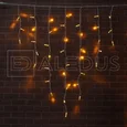Бахрома (Айсикл) ALEDUS, 220 В, 3x0.9 м, белый провод, теплый белый, без мерцания