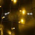 Бахрома (Айсикл) ALEDUS 3x0.9 м, белый провод, ПВХ, теплый белый, с мерцанием