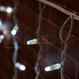 Бахрома (Айсикл) ALEDUS 3x0.9 м, белый провод, каучук (резина), белый, без мерцания