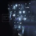 Бахрома (Айсикл) ALEDUS 3x0.9 м, белый провод, каучук (резина), белый, с мерцанием