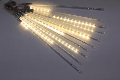 Сосульки строб Трубки D12mm,10шт 0,5М Бел теп LED-PLM-SNOW-480SMD-0.5*4.5M-10-7V-WW не соедин.