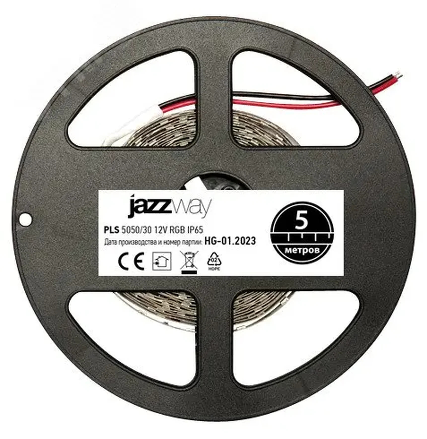 Лента светодиодная LEDx30/м 5м 7.2Вт 12В IP65 RGB