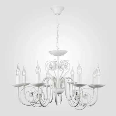 Подвесная люстра Eurosvet 60018/8 белый с золотом